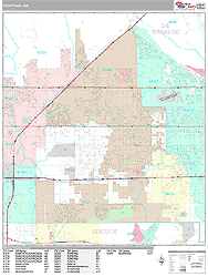 Fontana Wall Map