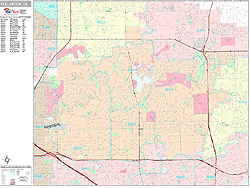 Fullerton Wall Map
