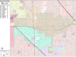 Garden Grove Wall Map