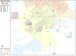 Hemet Wall Map