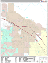 Indio Wall Map