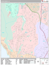 Laguna Niguel Wall Map