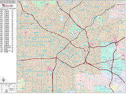 Los Angeles Wall Map