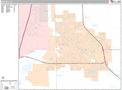 Manteca Wall Map