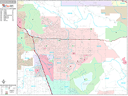 Moreno Valley Wall Map