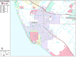 Oxnard Wall Map