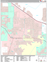 Palm Desert Wall Map