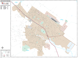 Petaluma Wall Map