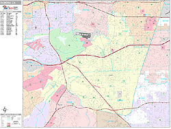 Pomona Wall Map