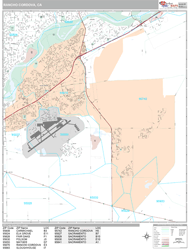 Rancho Cordova Wall Map