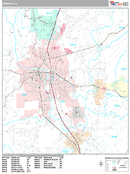 Redding Wall Map