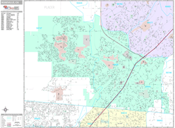 Roseville Wall Map