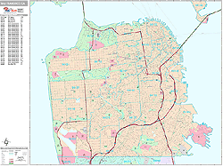 San Francisco Wall Map