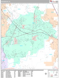 San Marcos Wall Map