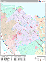 San Mateo Wall Map