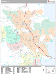 San Rafael Wall Map