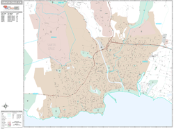 Santa Cruz Wall Map