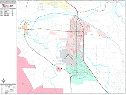 Santa Maria Wall Map