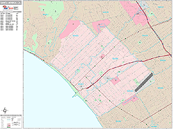 Santa Monica Wall Map