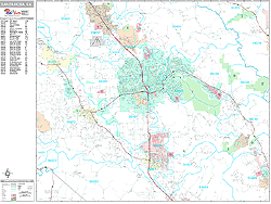 Santa Rosa Wall Map