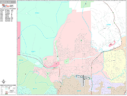 Santee Wall Map