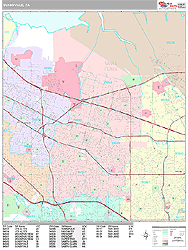 Sunnyvale Wall Map