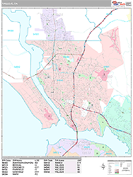 Vallejo Wall Map