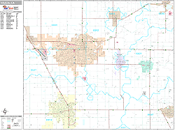 Visalia Wall Map