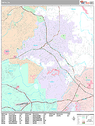 Vista Wall Map