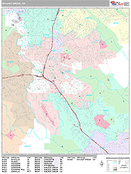 Walnut Creek Wall Map