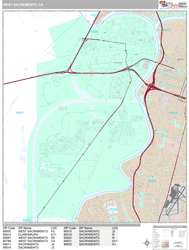 West Sacramento Wall Map