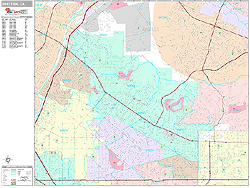 Whittier Wall Map