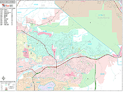 Yorba Linda Wall Map