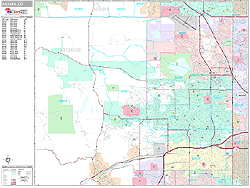 Arvada Wall Map