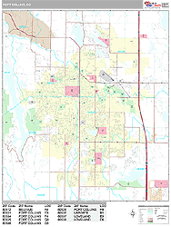 Fort Collins Wall Map