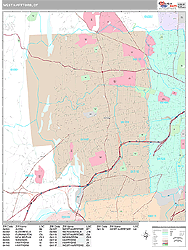 West Hartford Wall Map