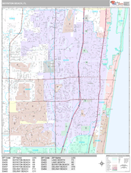 Boynton Beach Wall Map