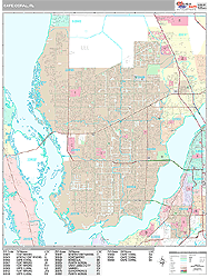 Cape Coral Wall Map