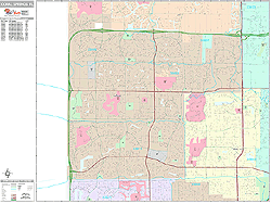 Coral Springs Wall Map