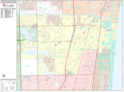 Deerfield Beach Wall Map