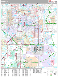 Orlando Wall Map