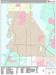 Palm Harbor Wall Map