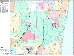 Pompano Beach Wall Map