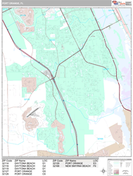 Port Orange Wall Map