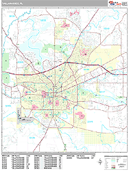 Tallahassee Wall Map