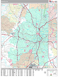 Atlanta Wall Map