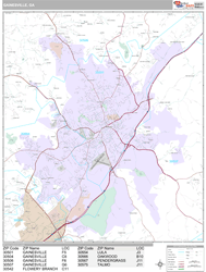 Gainesville Wall Map