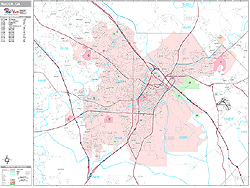 Macon Wall Map