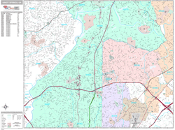 Sandy Springs Wall Map