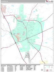 Valdosta Wall Map